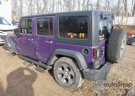 2017 Jeep Wrangler Unlimited Sport 4X4 из США, поврежденный, VIN 1C4BJWDG2HL730714